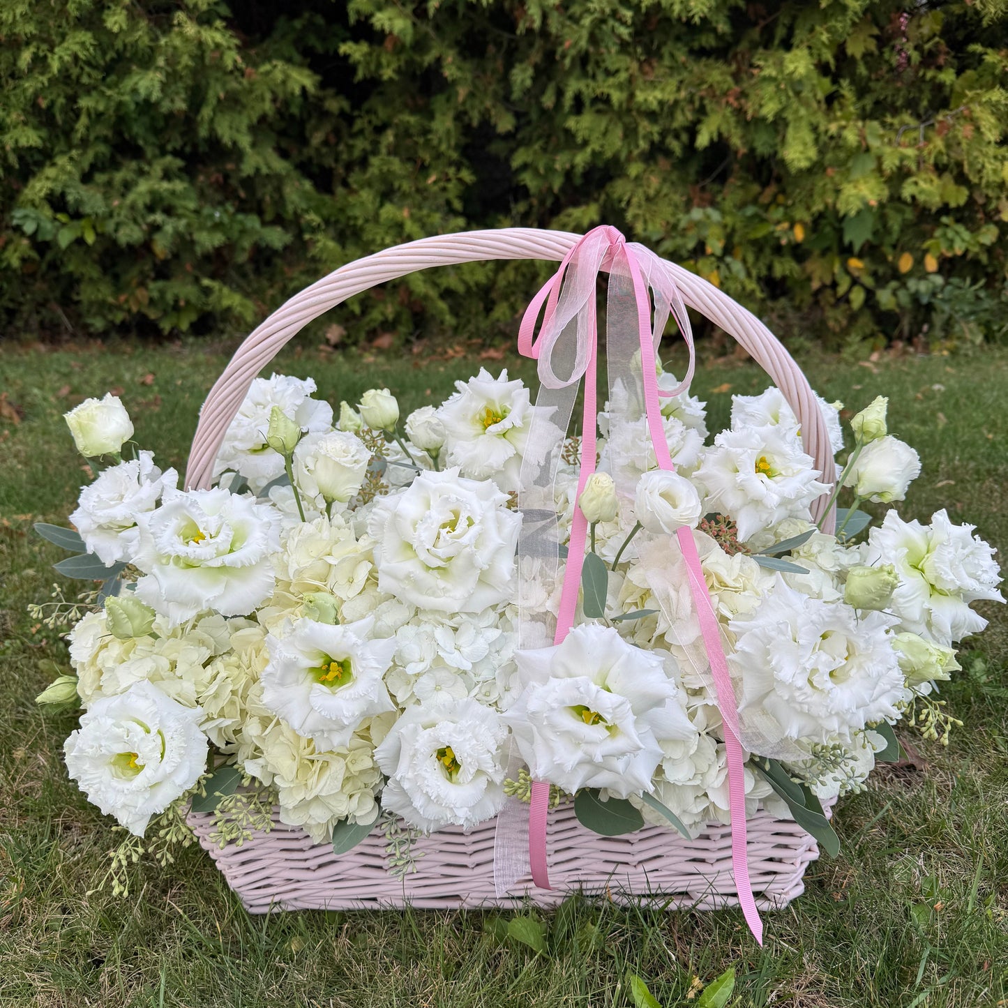 Flowers in a Basket “Pure Elegance”