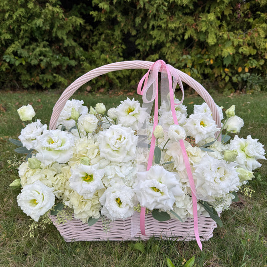 Flowers in a Basket “Pure Elegance”