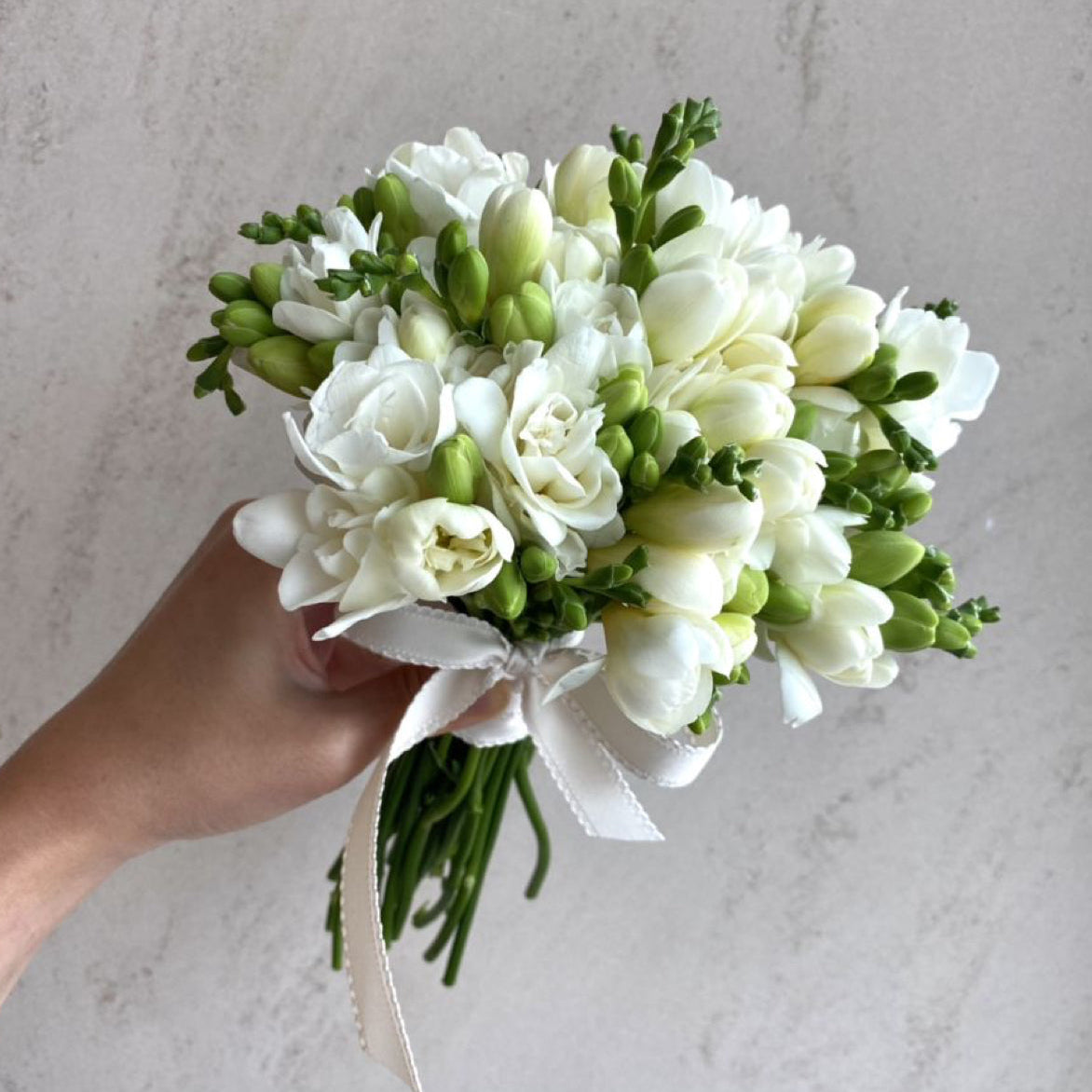 Bridal Bouquet “White Freesia”