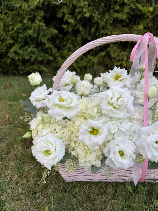 Flowers in a Basket “Pure Elegance”
