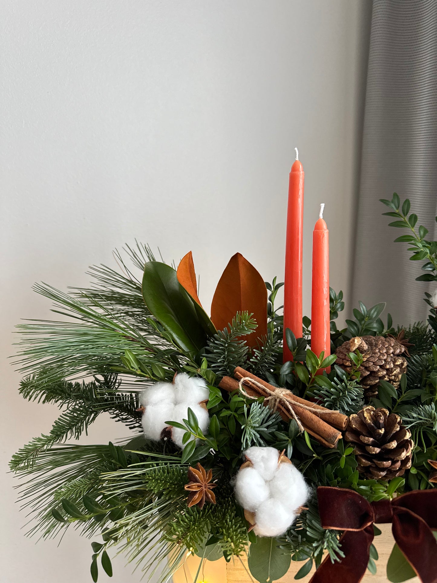 Natural Elegance Christmas Centerpiece
