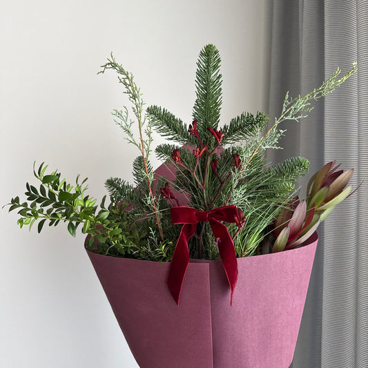 Velvet Charm Christmas Bouquet