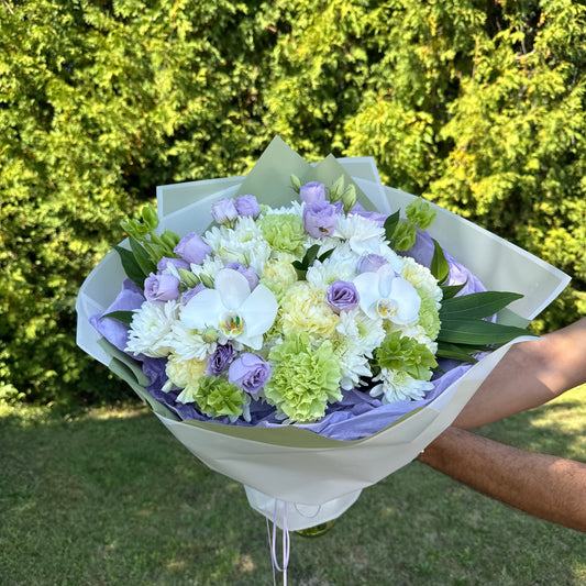 Mixed Flowers Bouquet “Lilac Harmony”