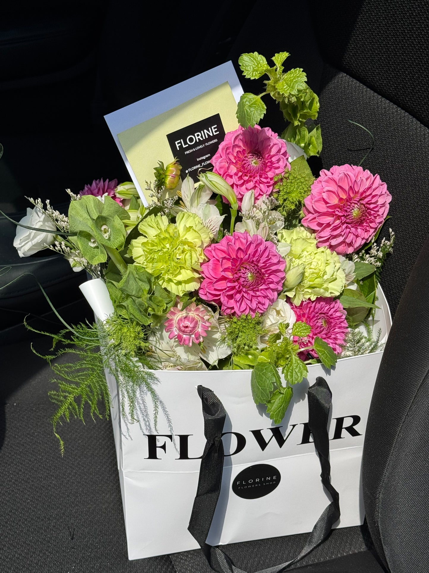 Flowers in a pot “ Pink Dahlia”