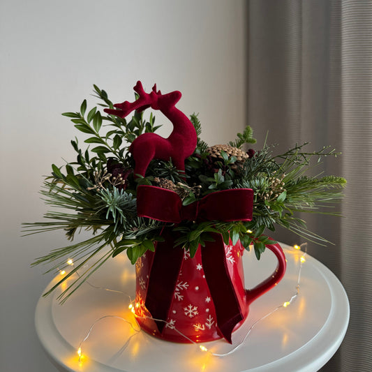 Velvet Charm Small Christmas Arrangement