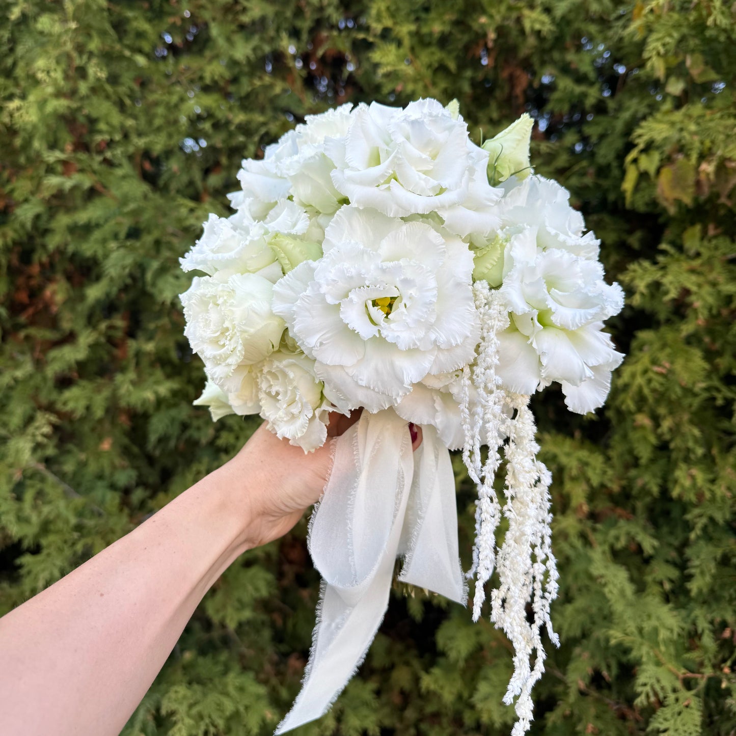 Bridal Bouquet “White Lisianthus”