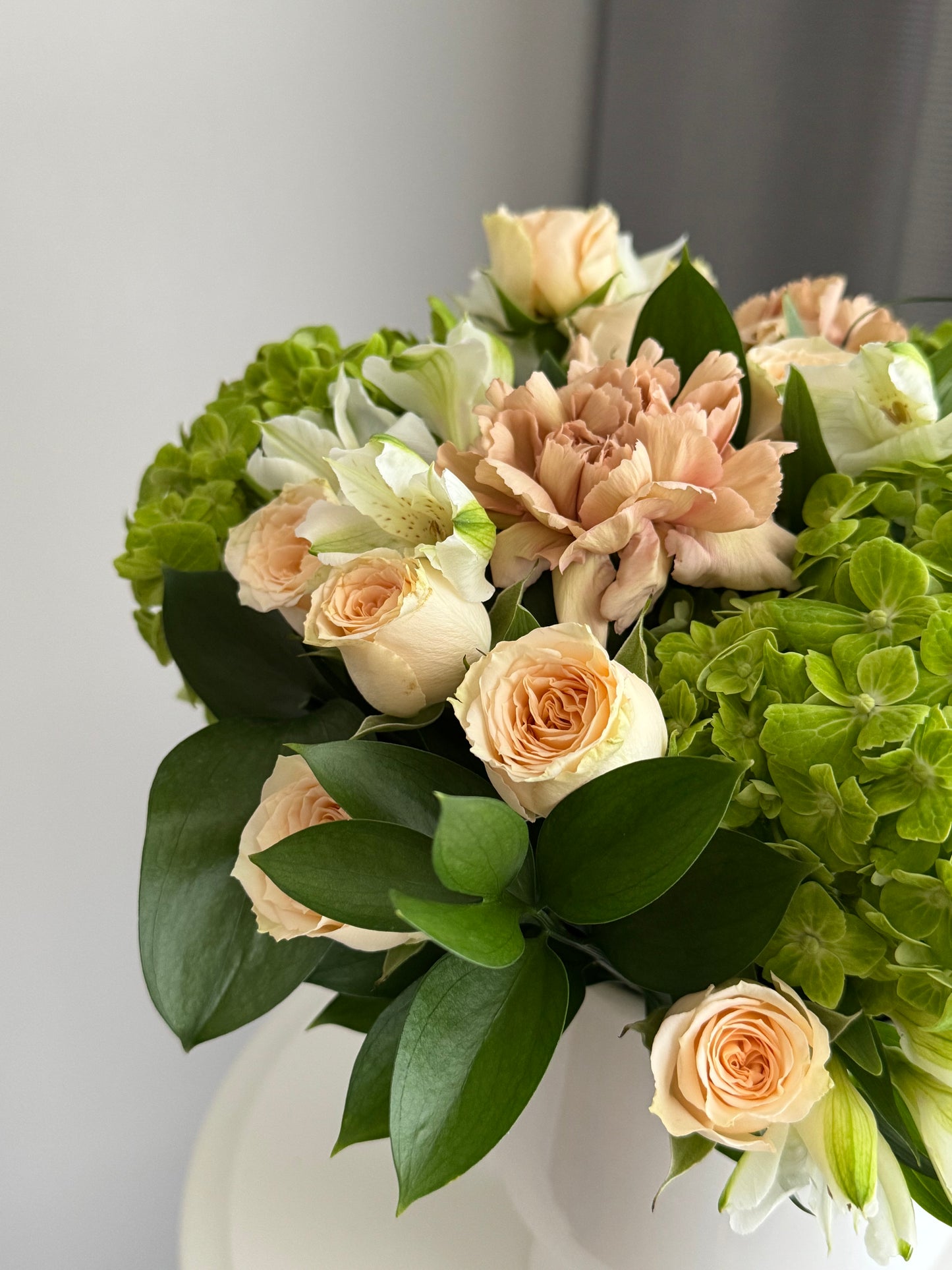 Flowers in a pot “ Peach Dreams”