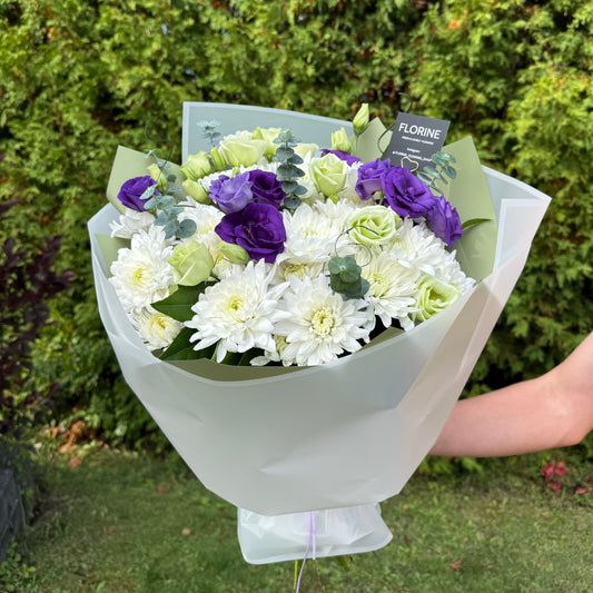 Mixed Flowers Bouquet  "Violet Dream"