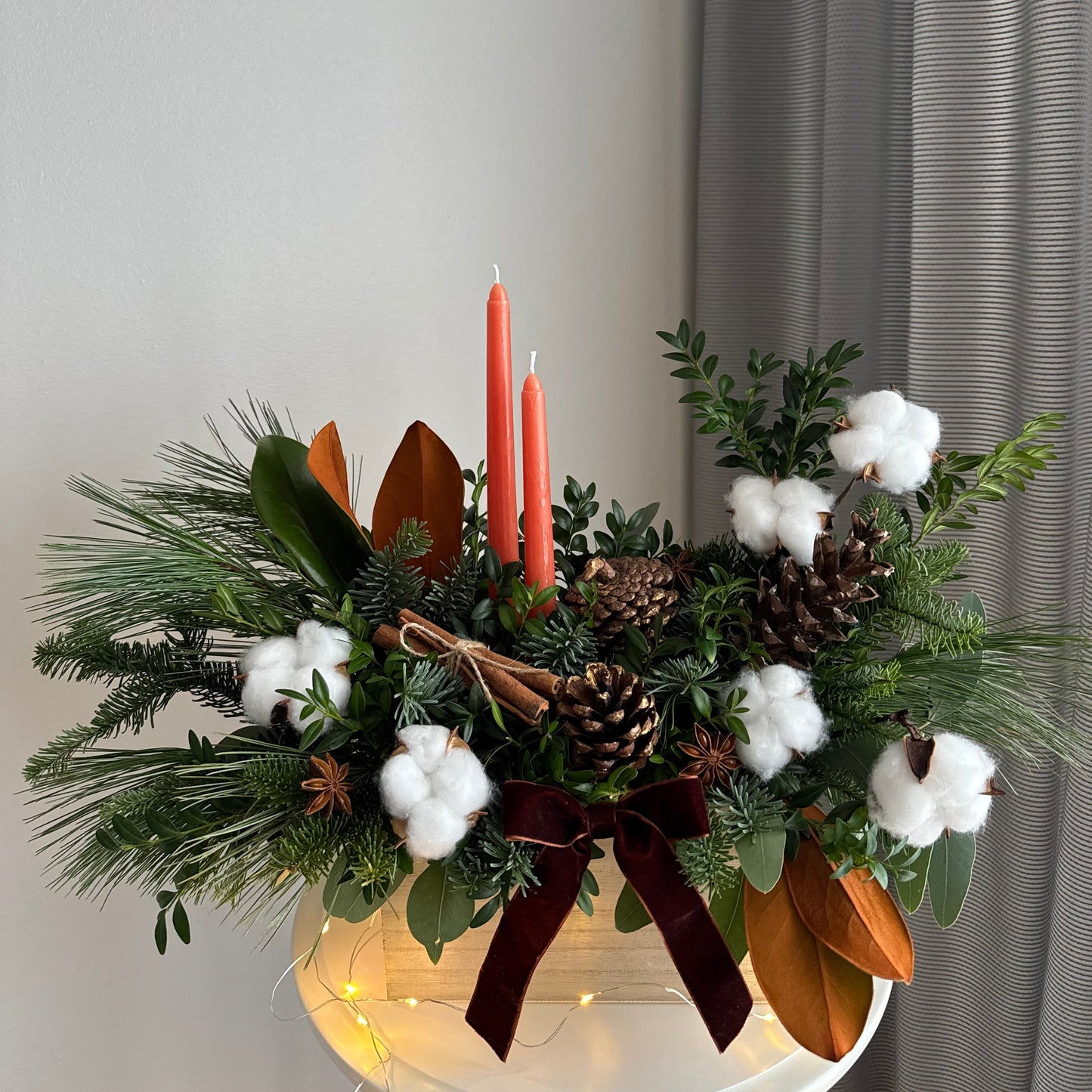 Natural Elegance Christmas Centerpiece